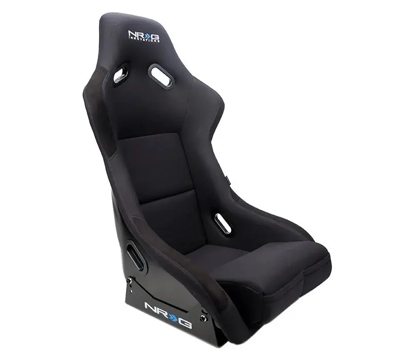 Nrg Innovation Frp-300 Large Black Cloth Racing Seat With Fiberglass Reinforced Polymer Shell 1