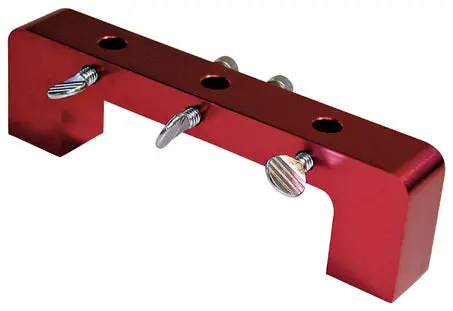 Proform Magnetic Dial Indicator Bridge – Aluminum, Red Anodized, Fits Bores Up To 4.5" (66797) 1