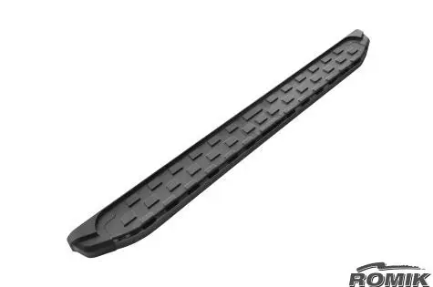 Romik Rec-Tb Anodized Black Running Boards For 2017–Present Ford Super Duty Super Cab 1