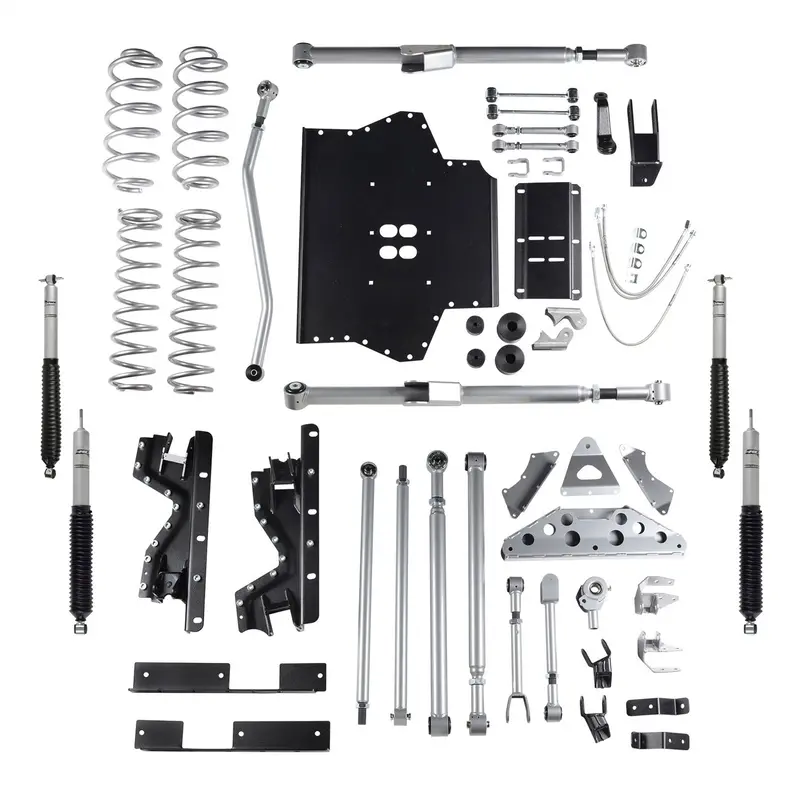 Rubicon Express Tri-Link Long-Arm Lift System – 4.5-Inch, Includes Monotube Shocks, Tj Wrangler (2003–2006) 1