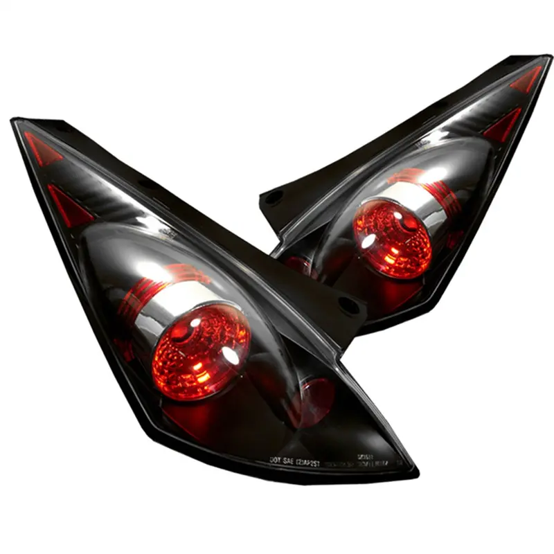 Spyder Auto 5006684 Euro-Style Tail Light Assemblies – Black Housing, Stock Bulb Compatible, Pair 1