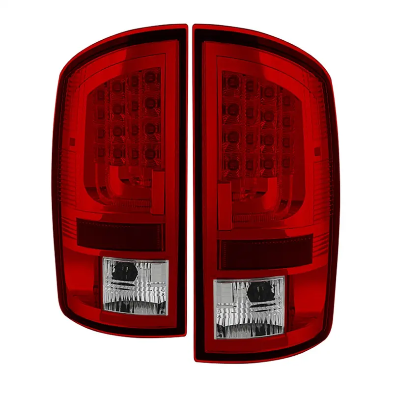 Spyder Auto 5081827 Led Tail Lights – Version 2, Red/Transparent Lens 1