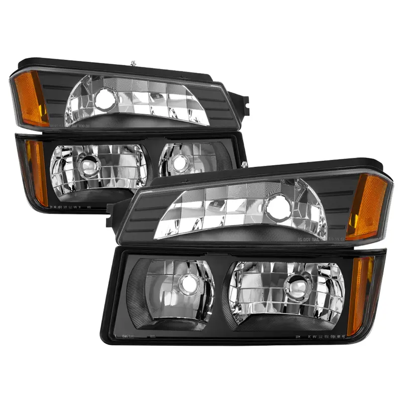 Spyder Auto 9040641 Xtune Projector Headlight Assembly – Oem Fitment With Integrated Bumper Lights, Black Housing 1