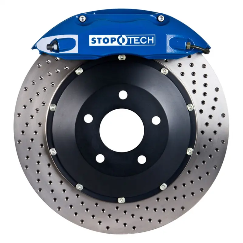 Stoptech 83.186.0047.22 Rear Big Brake Kit – Two-Piece Slotted Rotor System 1
