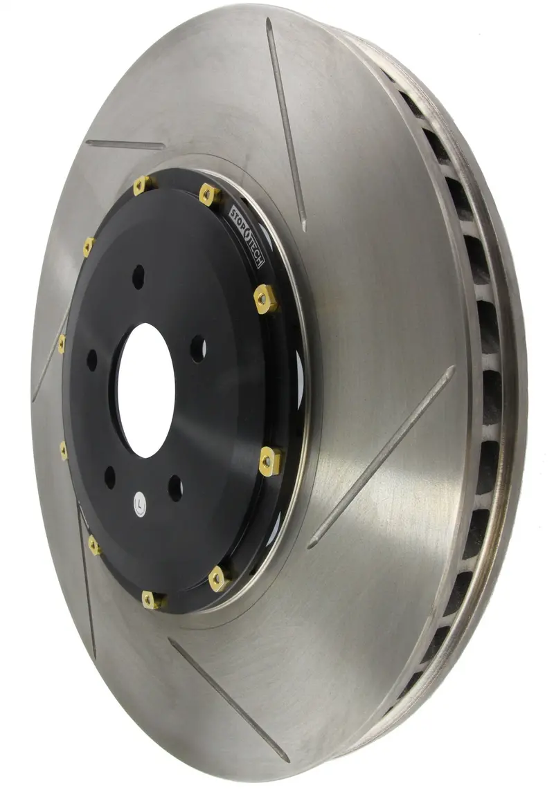 Stoptech Aerorotor Slotted Front Right Rotor – Two-Piece, Zinc-Coated 1