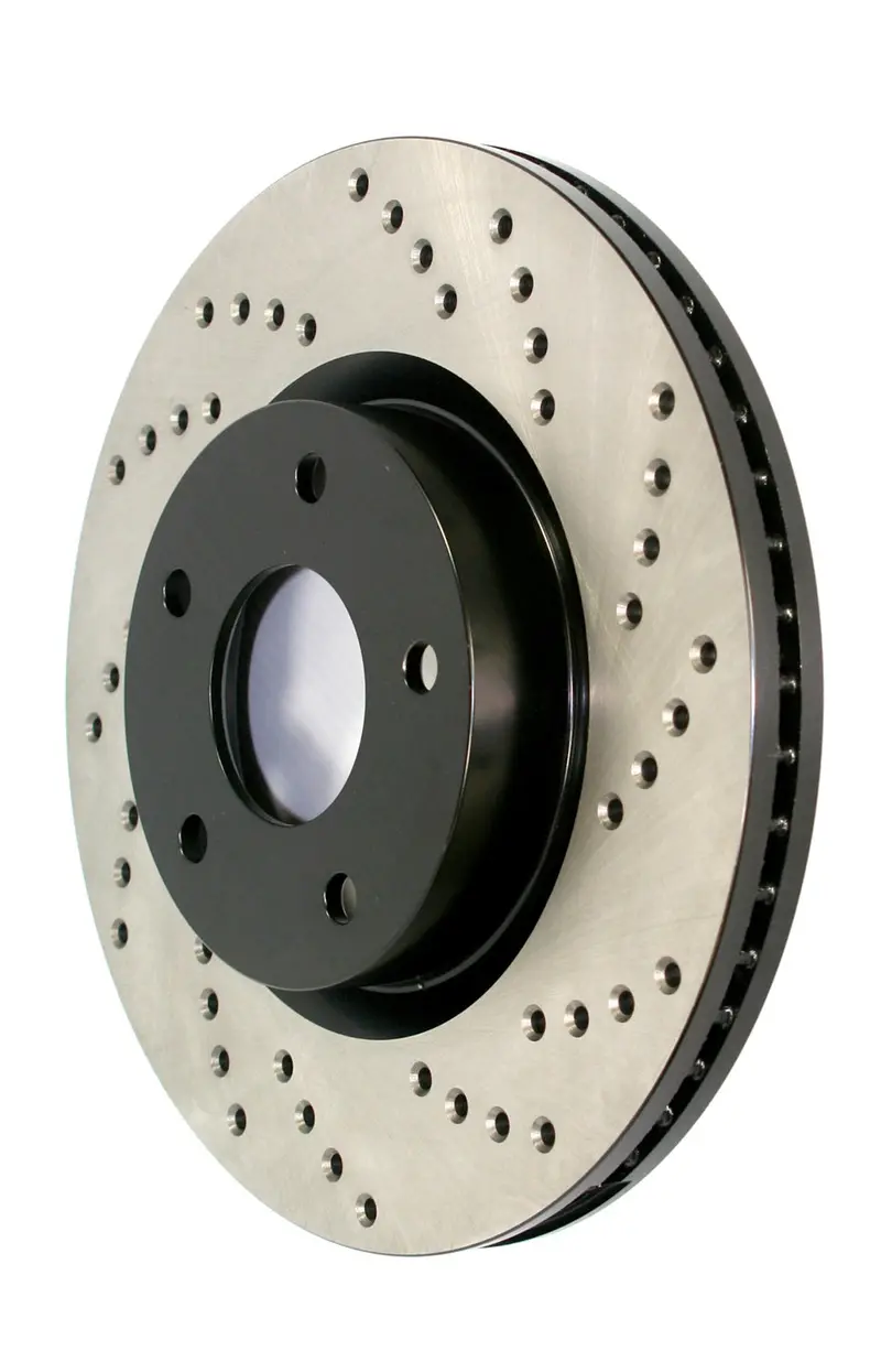 Stoptech Sport Cryo-Treated Rear Right Brake Rotor – Cross-Drilled & Slotted 1