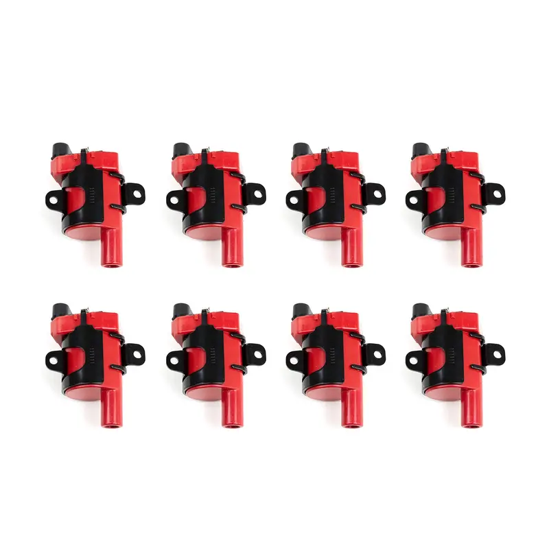 Top Street Performance 81016-8 Red Ls2 Truck-Style Ignition Coils – 40,000-Volt Set Of 8 1